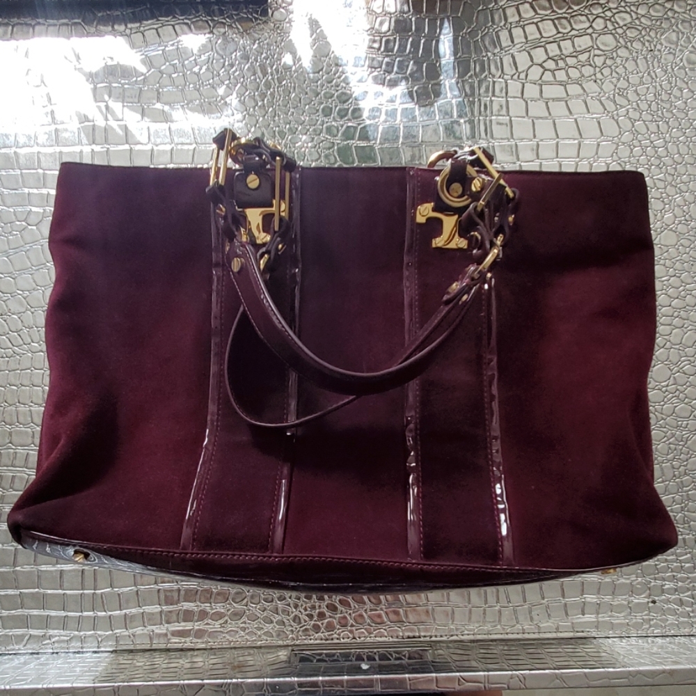 Tory Burch Nico East/West Suede Tote